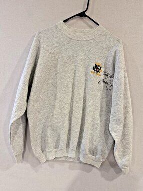 Thomas Daschle Vintage Sweatshirt with autograph signed Sz L U.S Senate